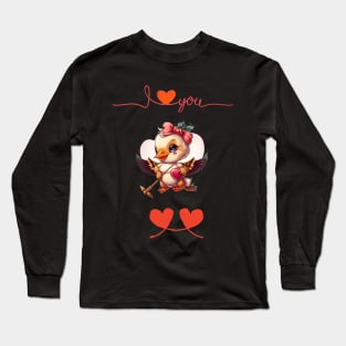 I love u duck Long Sleeve T-Shirt